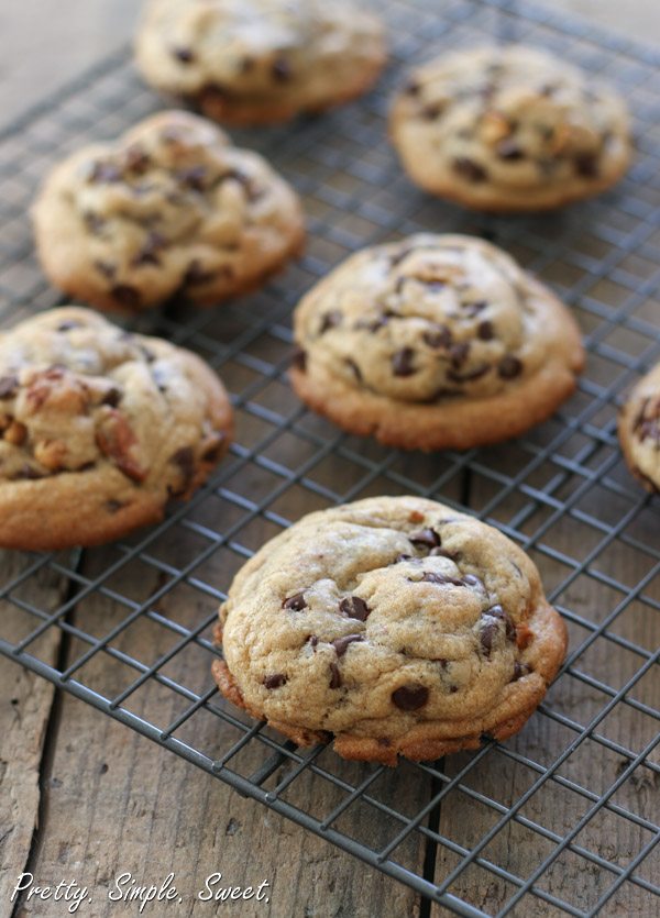 Soft, Chewy and Thick Chocolate Chip Cookies | Pretty. Simple. Sweet.
