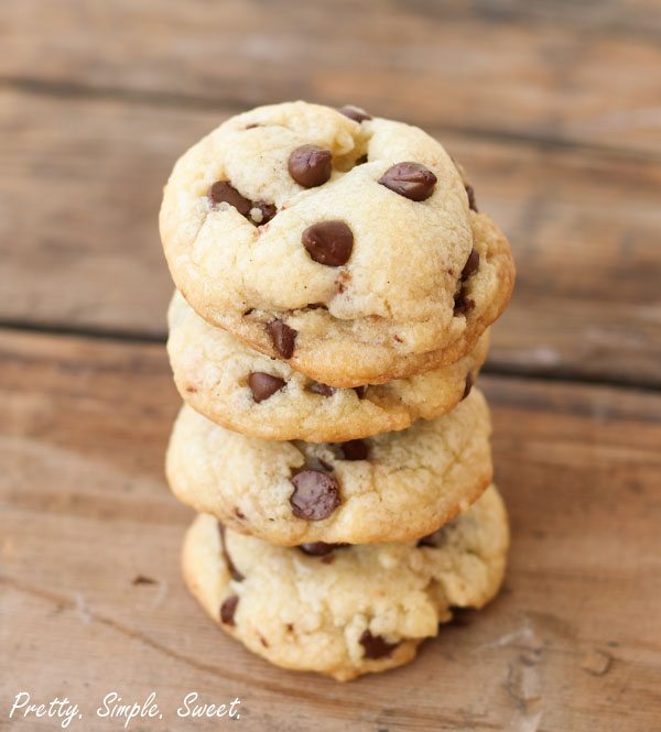 Cream Cheese Chocolate Chip Cookies - Pretty. Simple. Sweet.