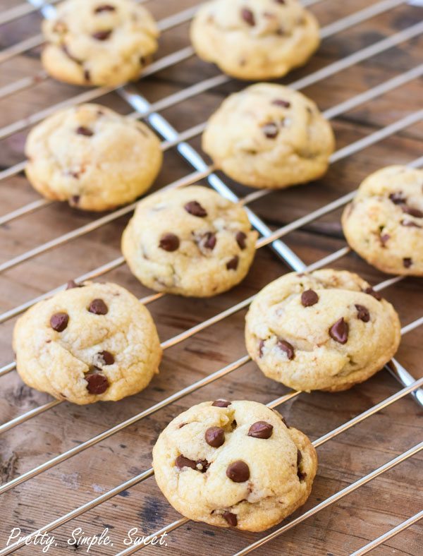 Cream Cheese Chocolate Chip Cookies - Pretty. Simple. Sweet.