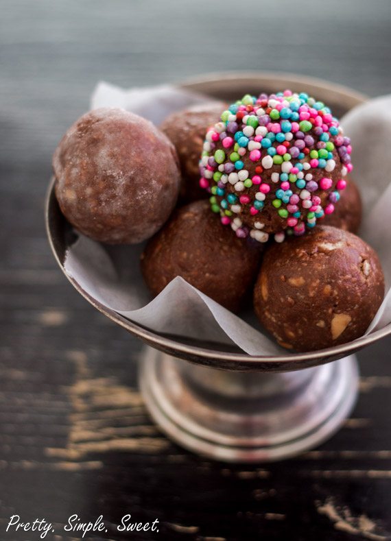 No Bake Nutella Peanut Butter Bites | Pretty. Simple. Sweet.