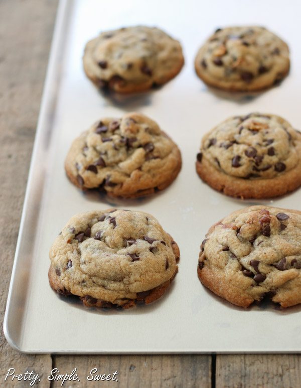 Cream Cheese Chocolate Chip Cookies - Pretty. Simple. Sweet.