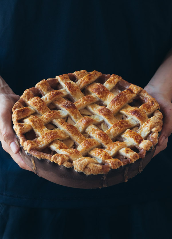 eggless pumpkin pie lattice pie crust