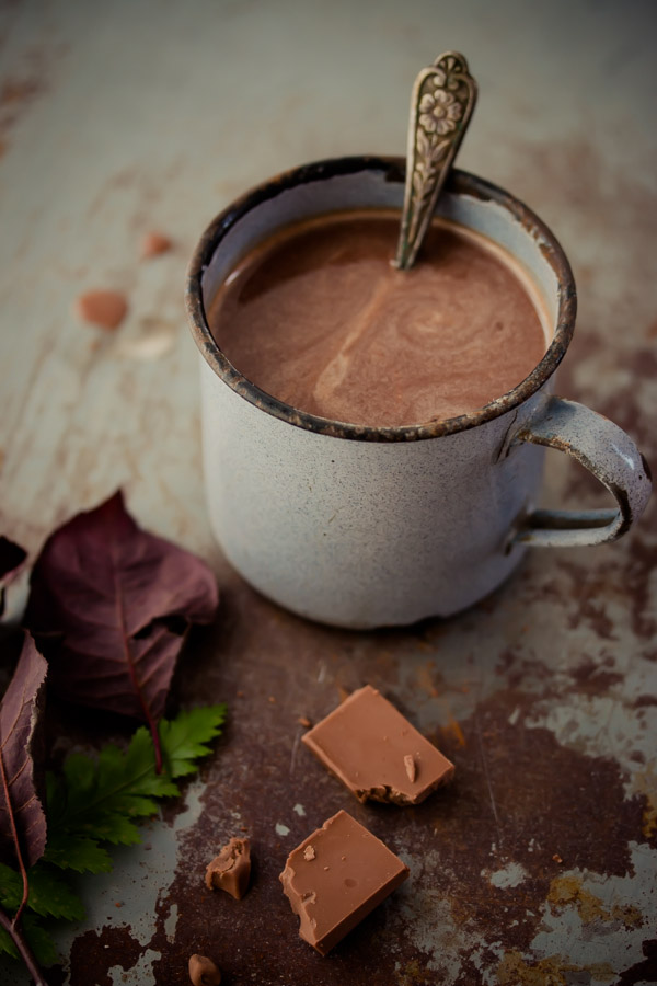 European-style hot chocolate, thick, decadent, and insanely chocolaty! 
