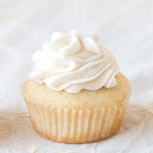 Moist and Fluffy Vanilla Cupcakes- Pretty. Simple. Sweet.