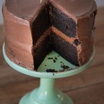 Layered with a creamy fudge frosting, this easy-to-make chocolate layer cake is moist with a deep chocolate flavor. | prettysimplesweet.com