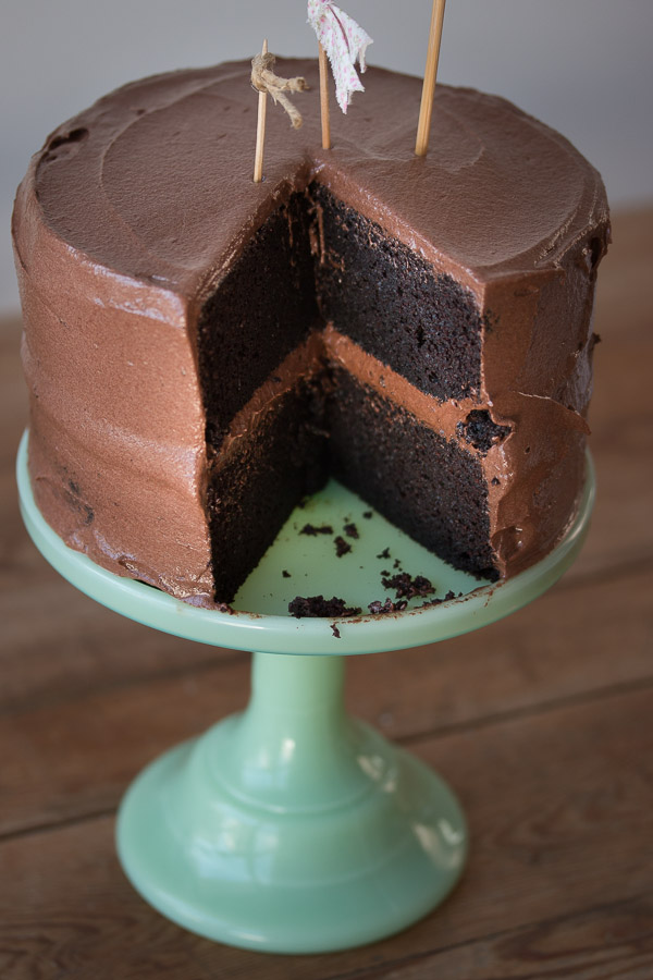 Moist And Fudgy Chocolate Layer Cake - Pretty. Simple. Sweet.