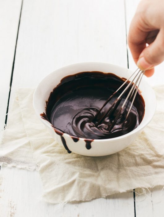 2-ingredient chocolate ganache - perfect as a filling or for glazing desserts such as cakes | prettysimplesweet.com
