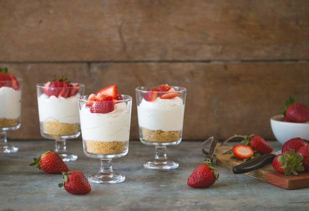 Individual No-Bake Make-Ahead Cheesecakes