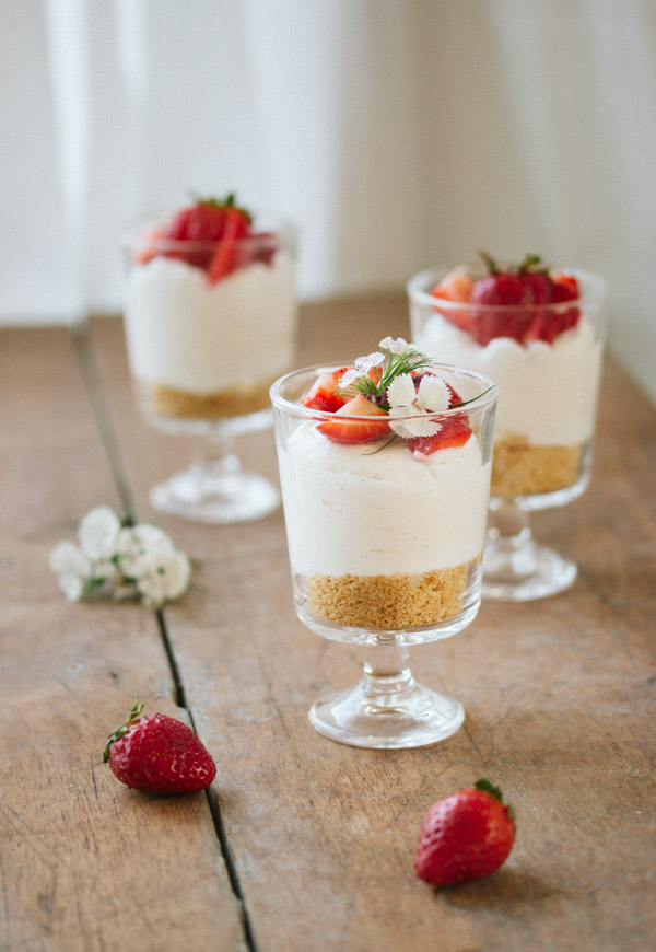 Individual No-Bake Cheesecake