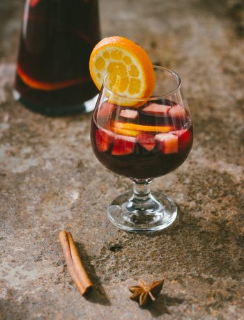 Perfect (cold or warm) red sangria | prettysimplesweet.com