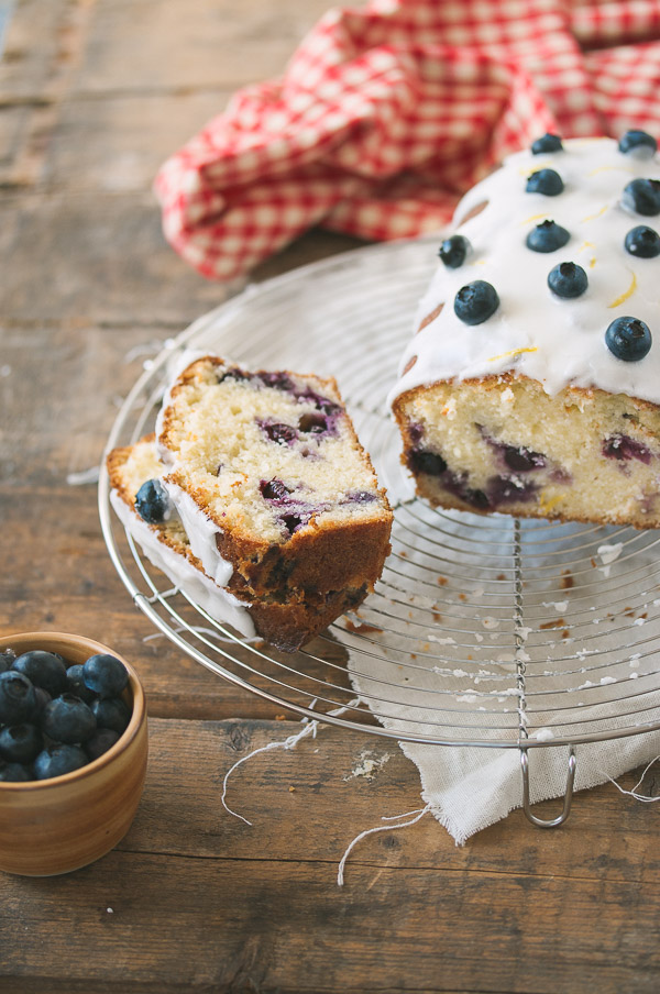 moist lemon blueberry cake