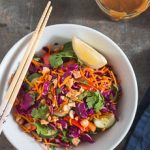 Crunchy Thai Salad with Peanut Dressing | prettysimplesweet.com