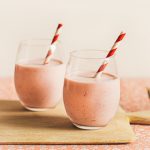 White Chocolate Strawberry Smoothie | prettysimplesweet.com