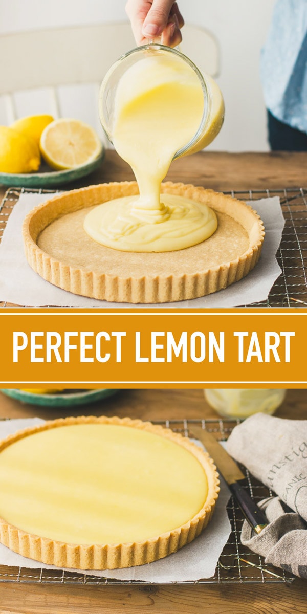A traditional French-style lemon tart with creamy, dreamy lemon curd filling.