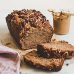 Moist and fluffy peanut butter banana bread