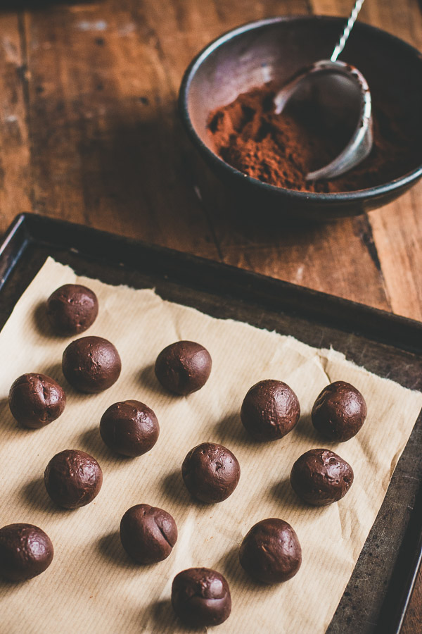 Addictive chewy chocolate caramel truffles
