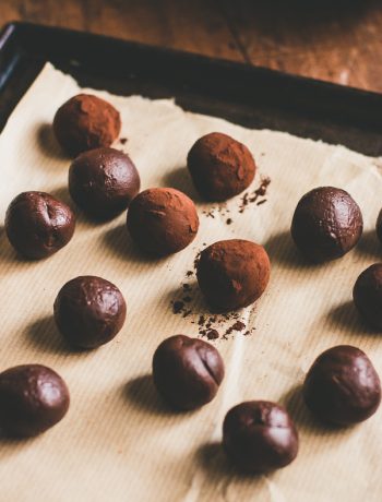 Addictive chewy chocolate caramel truffles