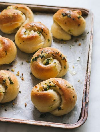 Soft and fluffy garlic knots #rolls #buns #bread