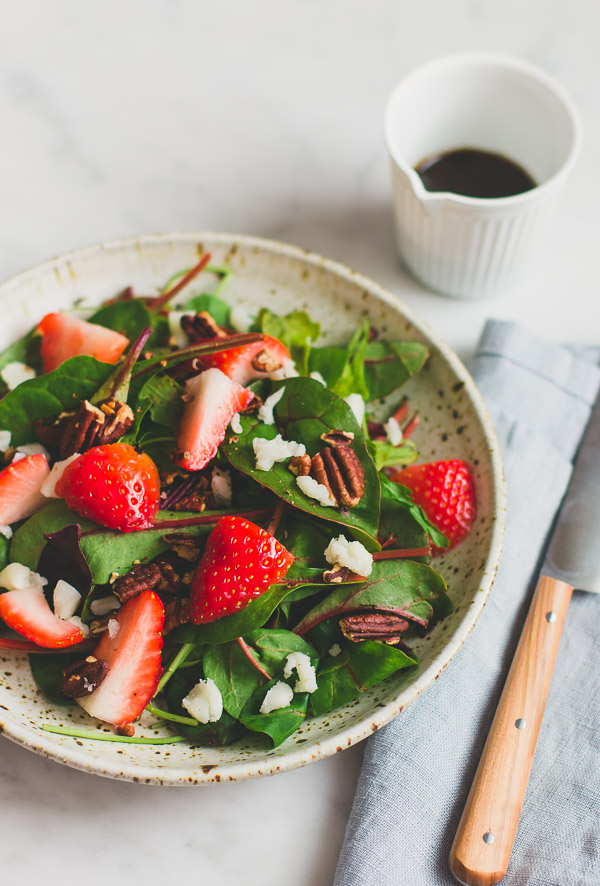 Strawberry and Mixed Green Salad