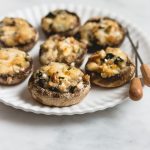Addictive mushroom bites filled with cheeses, nuts, and herbs. They make the perfect brunch appetizer!