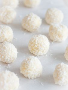 White Chocolate Truffles (W/ Coconut) - Pretty. Simple. Sweet.