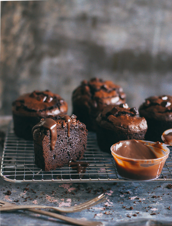 Rich, Decadent, Fudgy Muffins - Pretty. Simple. Sweet.