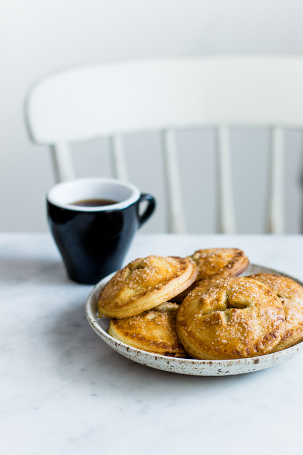 Apple Hand Pies with coffee