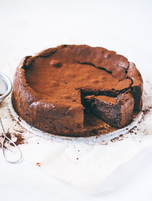 Gluten Free Chocolate Almond Torte #cake