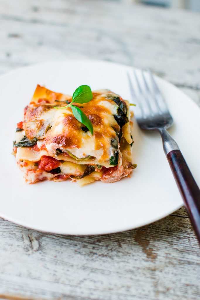 Light Spinach & Ricotta Lasagna - Pretty. Simple. Sweet.
