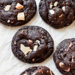 Dark Chocolate Cookies with White Chocolate Chips or Chunks