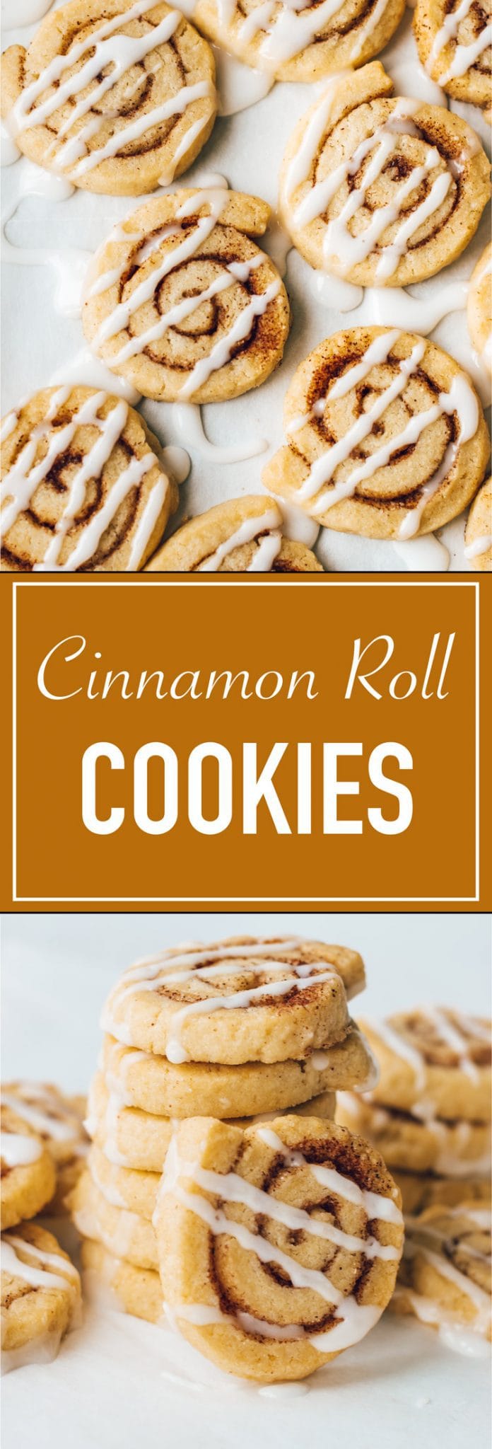 Buttery cinnamon roll sugar cookies that look and taste just like cinnamon rolls!