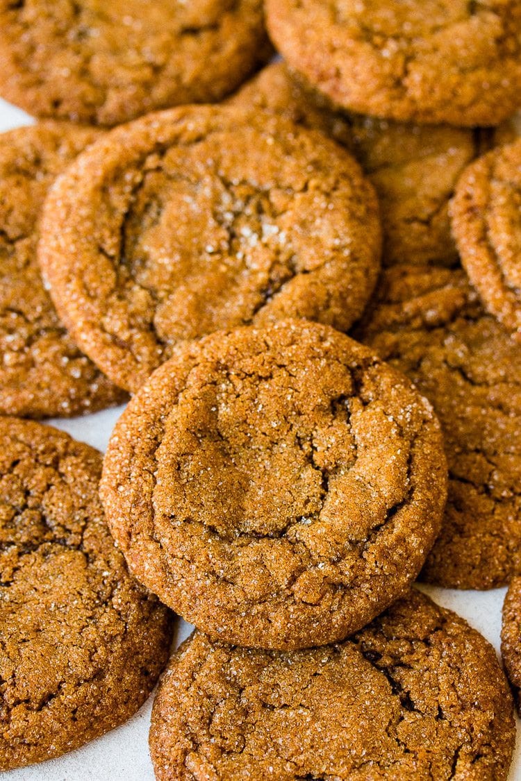 Soft, Chewy, And Tasty Molasses Cookies - Boston Girl Bakes