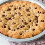 Soft and Chewy Giant Chocolate Chip Cookie Cake