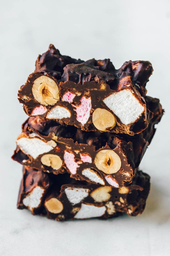 stack of rocky road