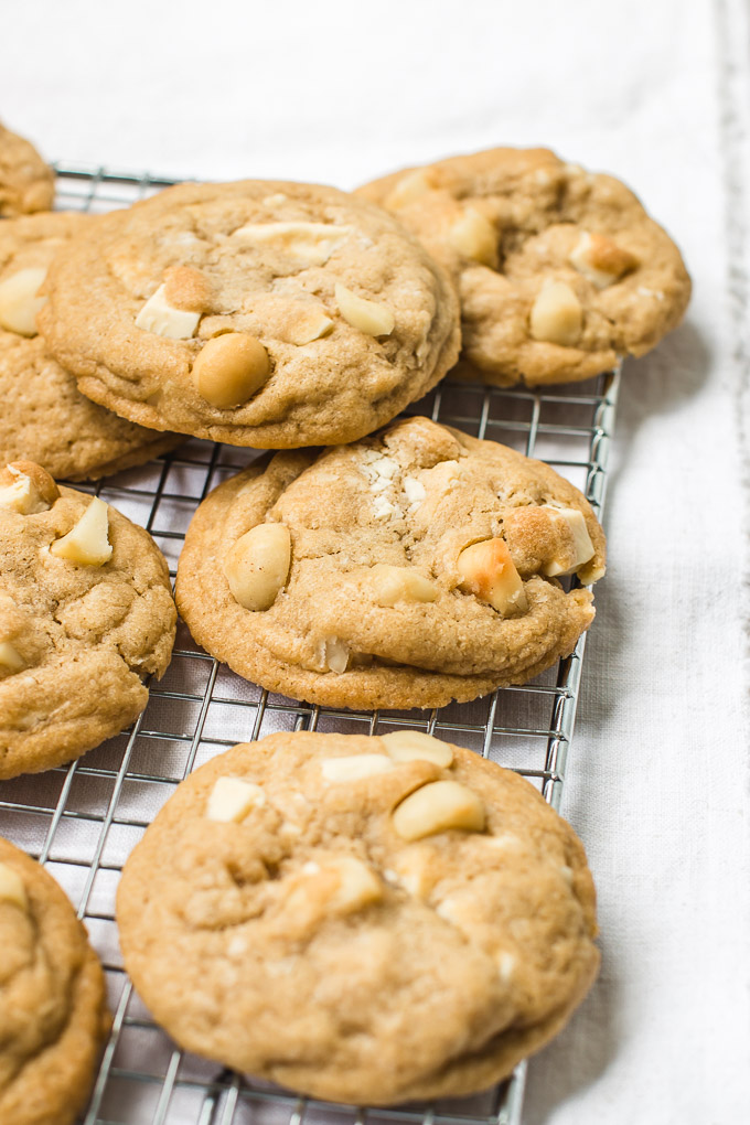 White Chocolate Macadamia Nut Cookies - Pretty. Simple. Sweet.