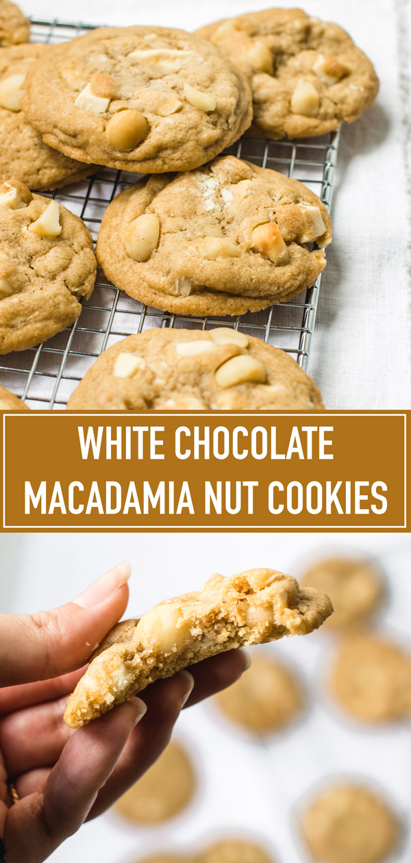 Amazing white chocolate macadamia nut cookies that are so soft they will melt in your mouth. Read all my tips on how to make them perfect.