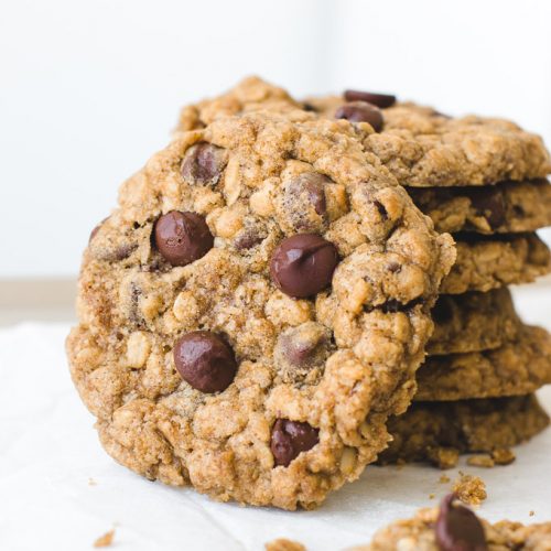 Chocolate Chip Oatmeal Cookies 