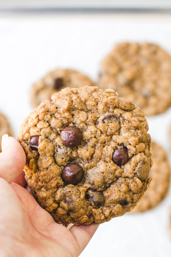 Chewy Oatmeal Chocolate Chip Cookies - Pretty. Simple Sweet