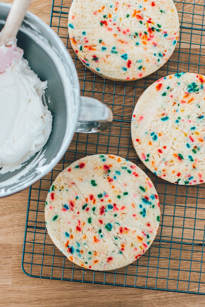 Funfetti Cake Layers