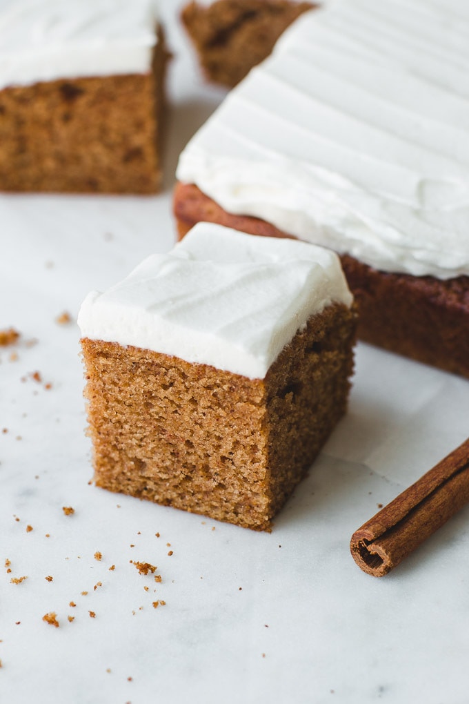 Old Fashioned Spice Cake with Caramel Frosting : Heart's Content Farmhouse