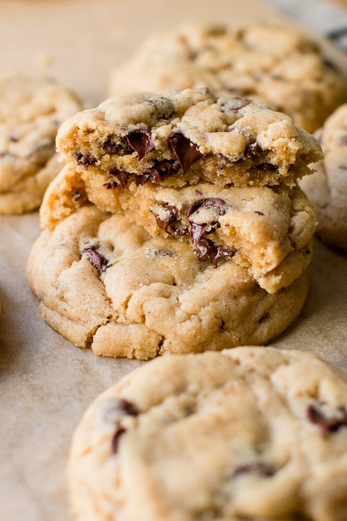 Soft Peanut Butter Chocolate Chip Cookies - Pretty. Simple. Sweet.