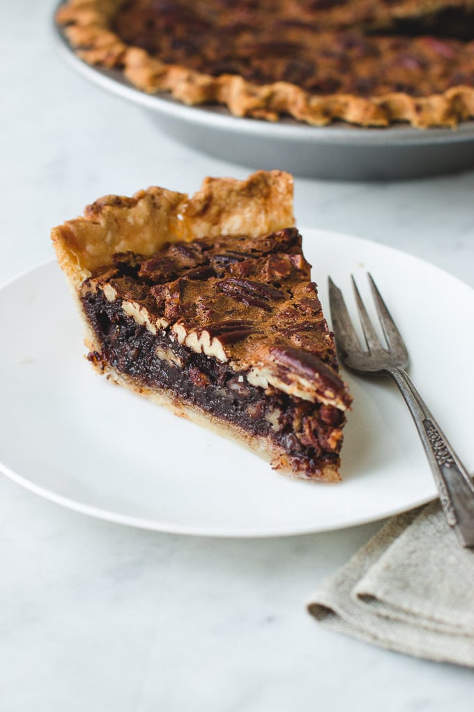 Chocolate Bourbon Pecan Pie