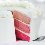 Gender Reveal Cake Pink Ombre Cake