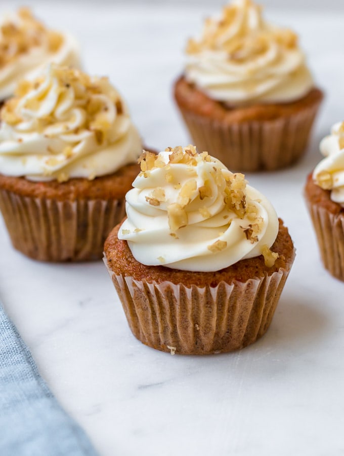 Carrot Cake Cupcakes. - Half Baked Harvest