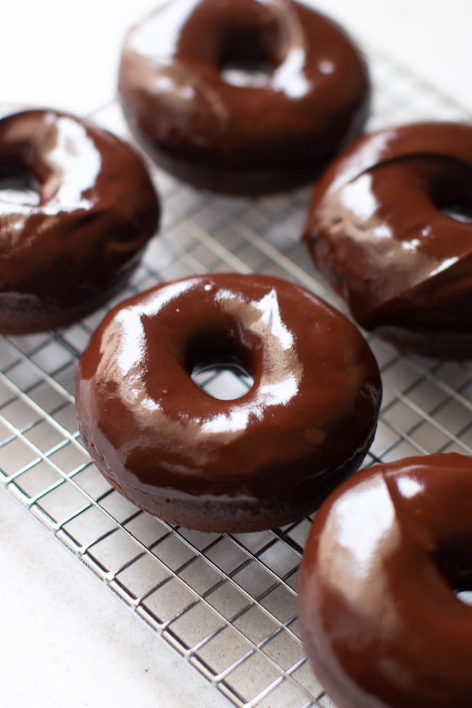 Air Fryer Chocolate Cake Mix Donuts - Fork To Spoon