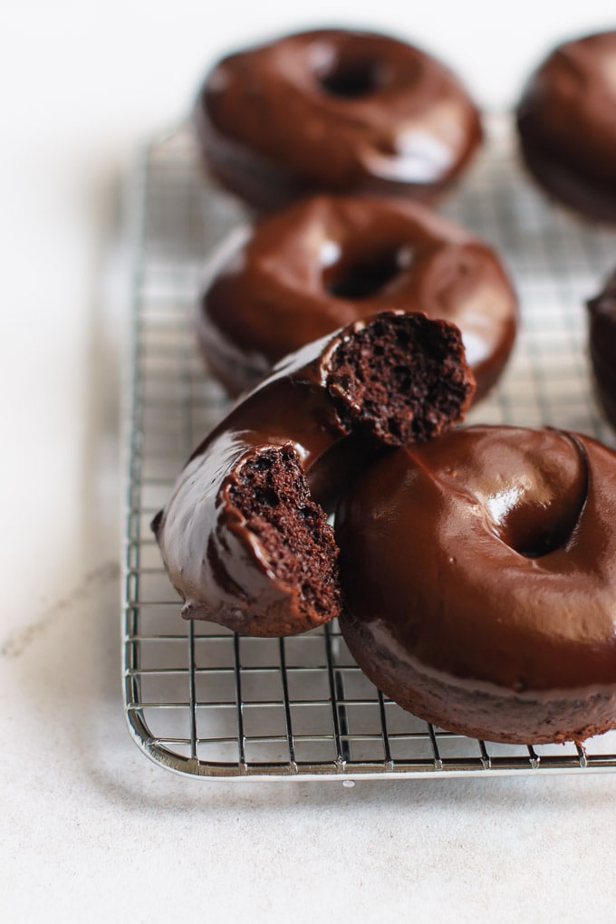 Chocolate Baked Donuts - A Beautiful Mess