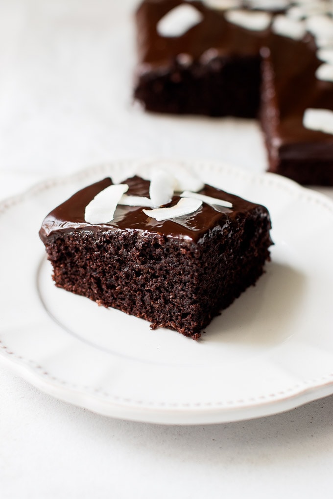 Chocolate Coconut Cake with Coconut flavoured Icing - Travels for Taste