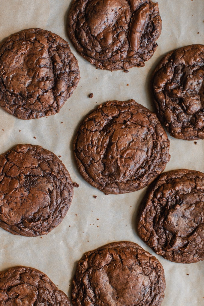 Soft Dairy-Free Fudgy Brownie Cookies