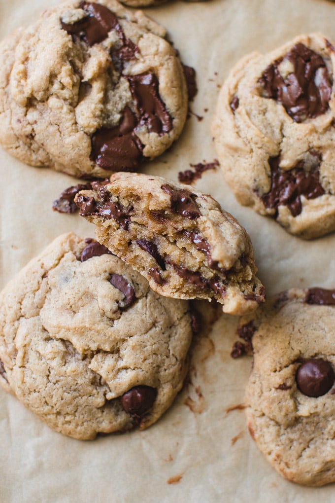 BEST Tahini Chocolate Chip Cookies - Pretty. Simple. Sweet.