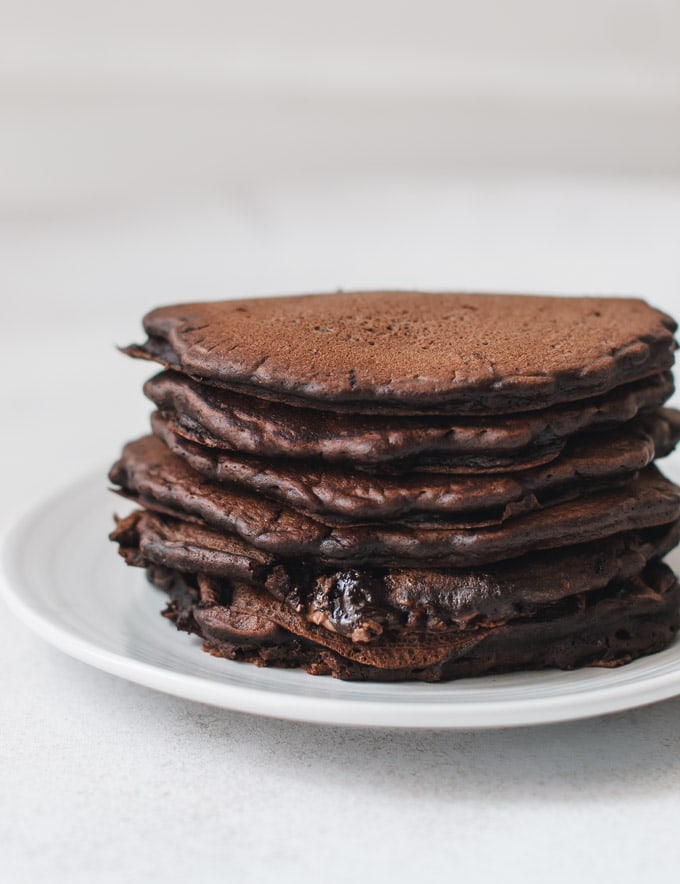 Pancakes au chocolat